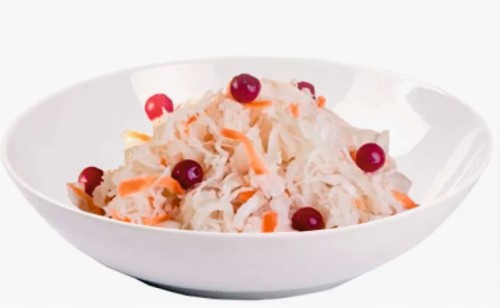 *Капуста квашеная с брусникой вес