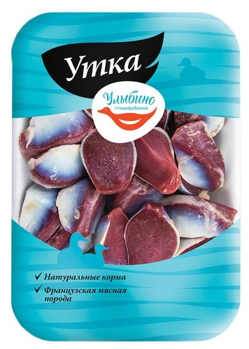 Желудки утенка н/п Улыбино 1/5кг